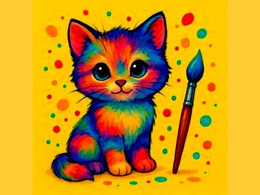 BTS Cute Kitty Coloring